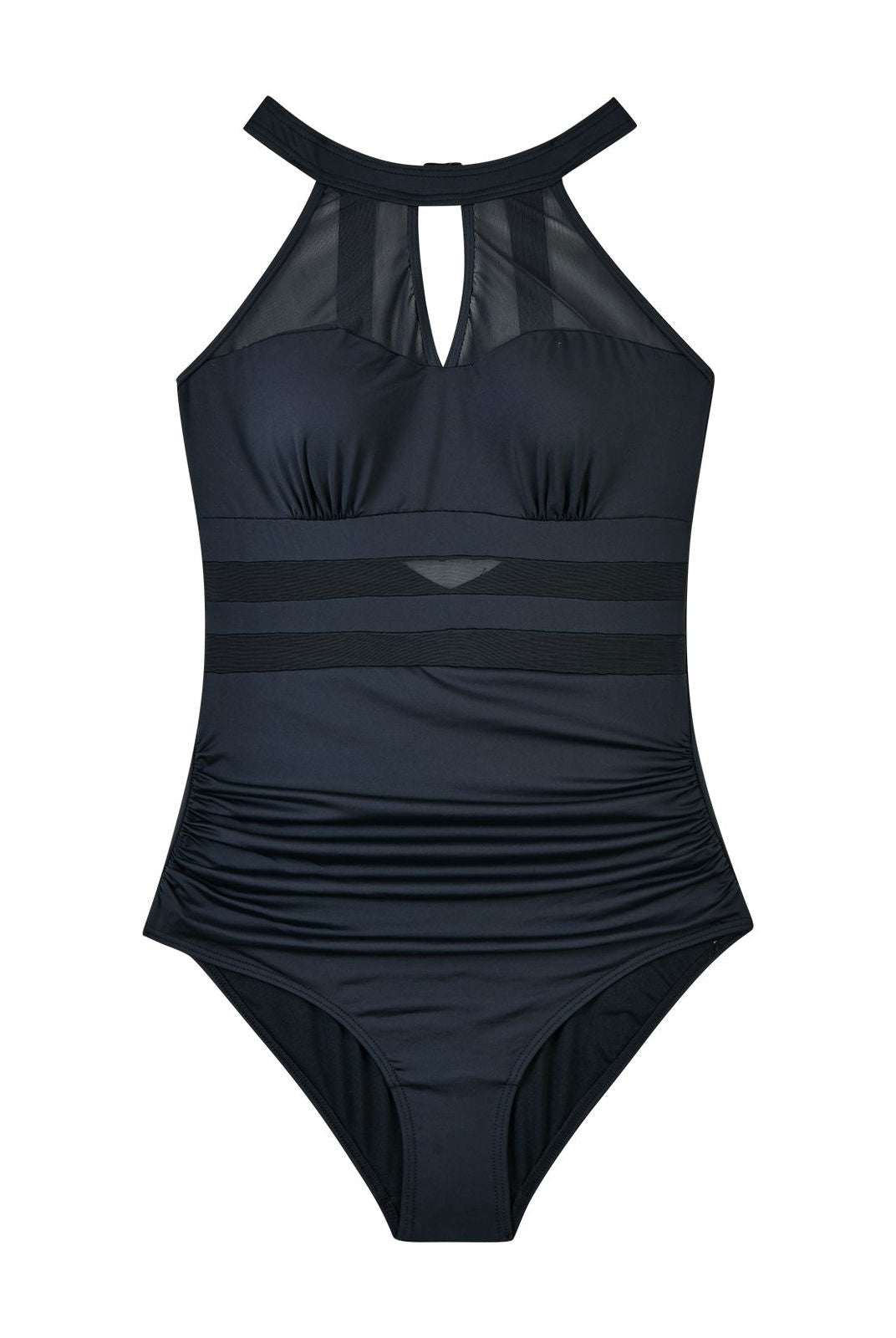 Black Elegance Tummy Control One-Piece