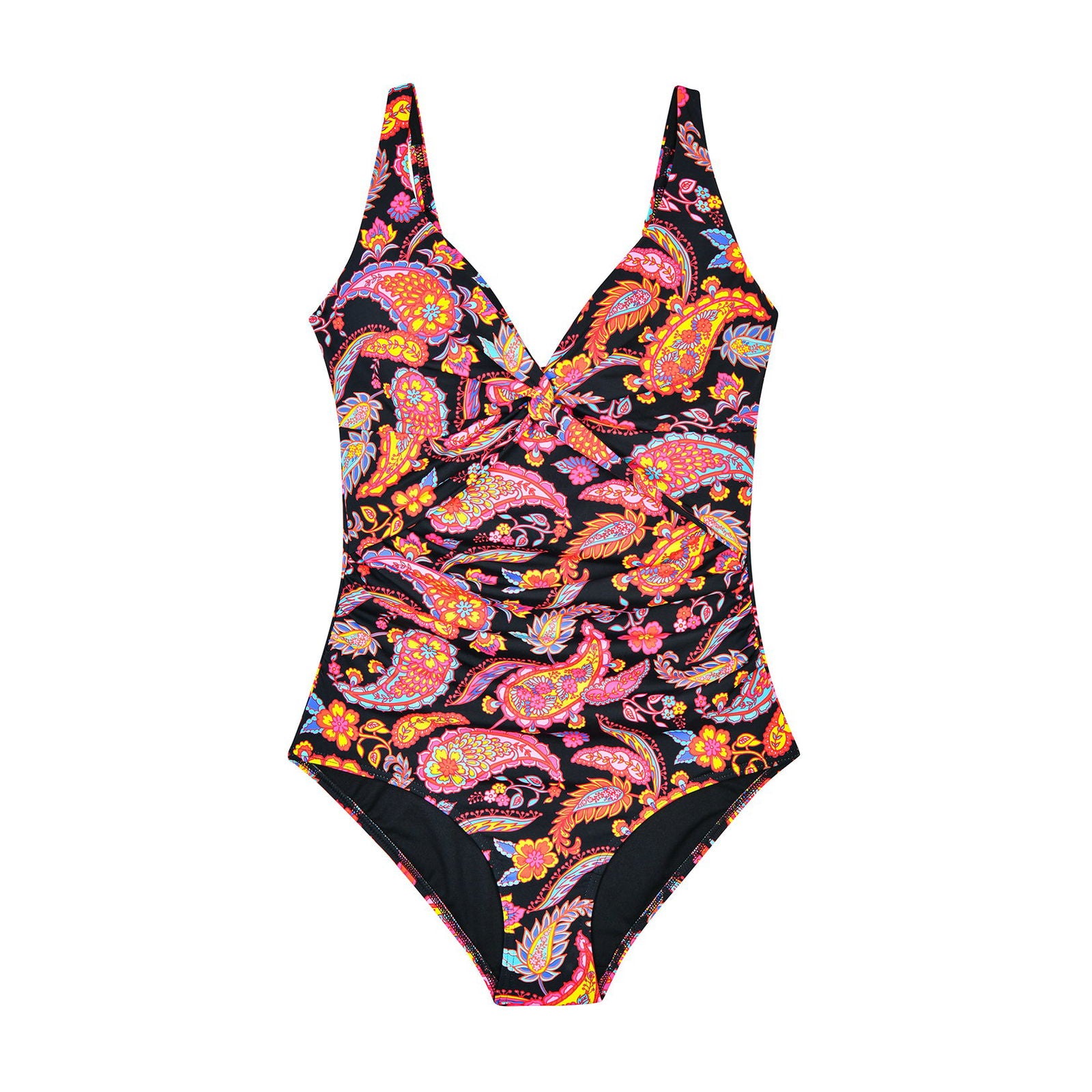 Floral Print Tummy Control One-Piece Swimsuit