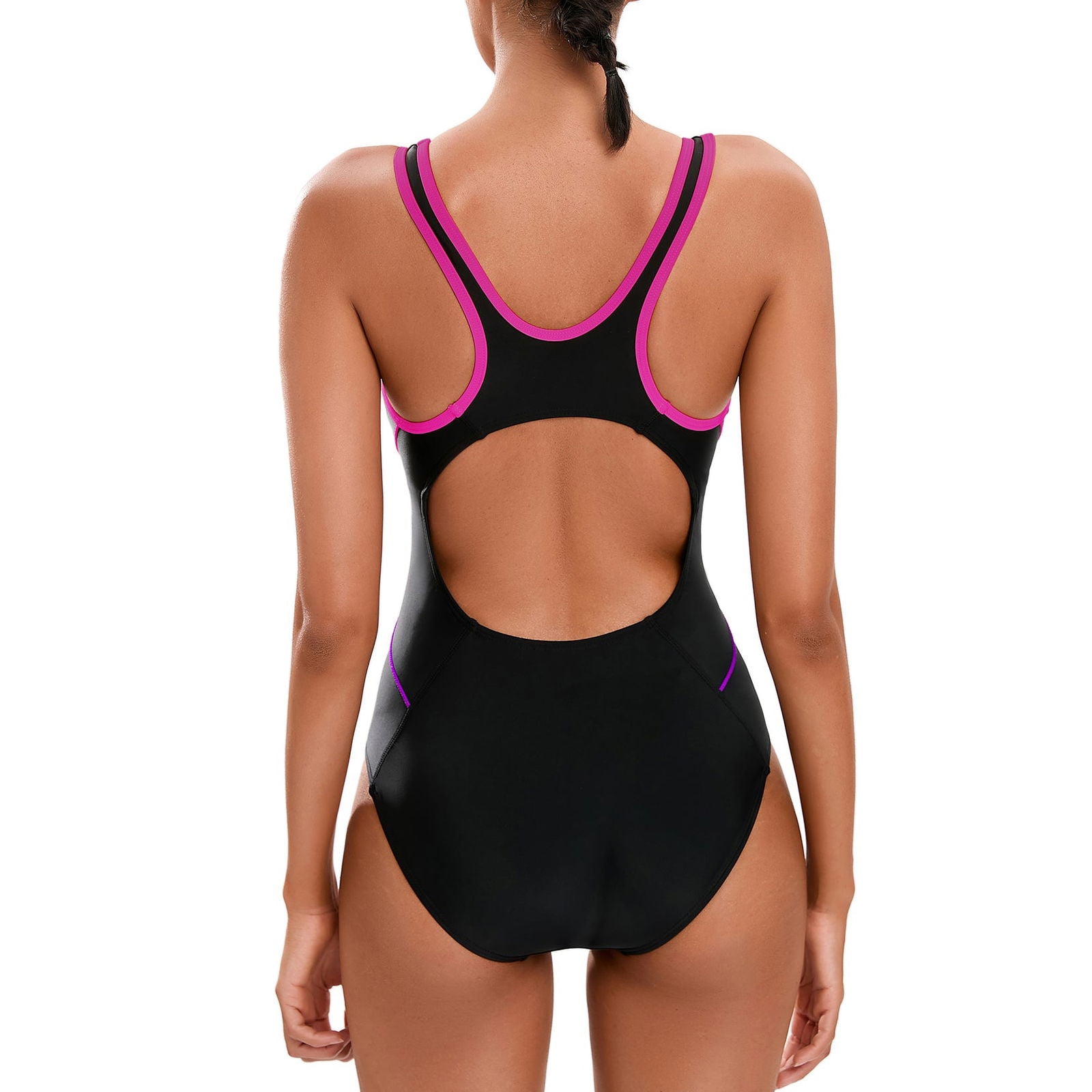 Racerback Multi Pipe Sports Swimsuit