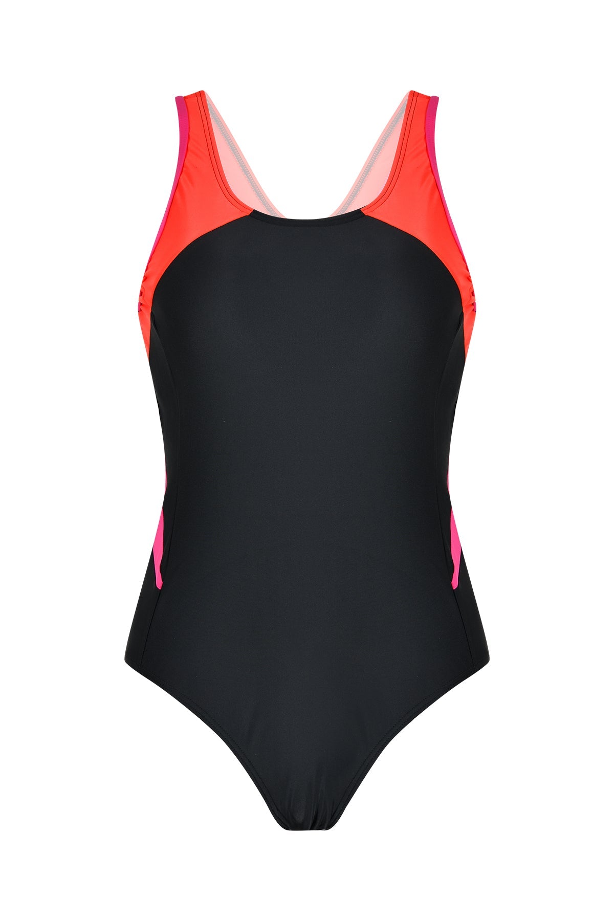 Racerback Panel Sports Swimsuit