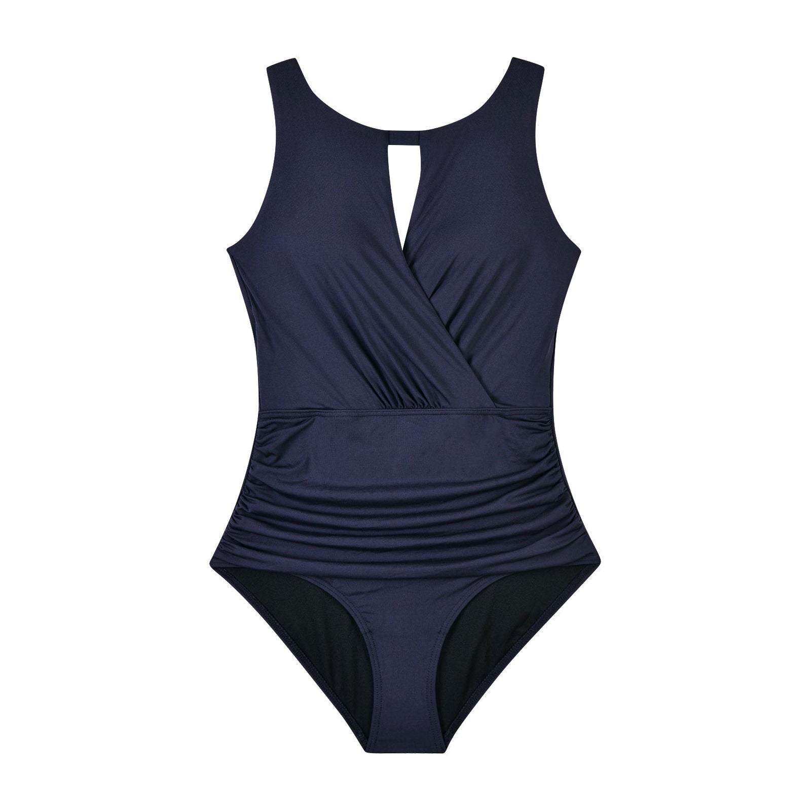 Navy Cutout Tummy Control One-Piece