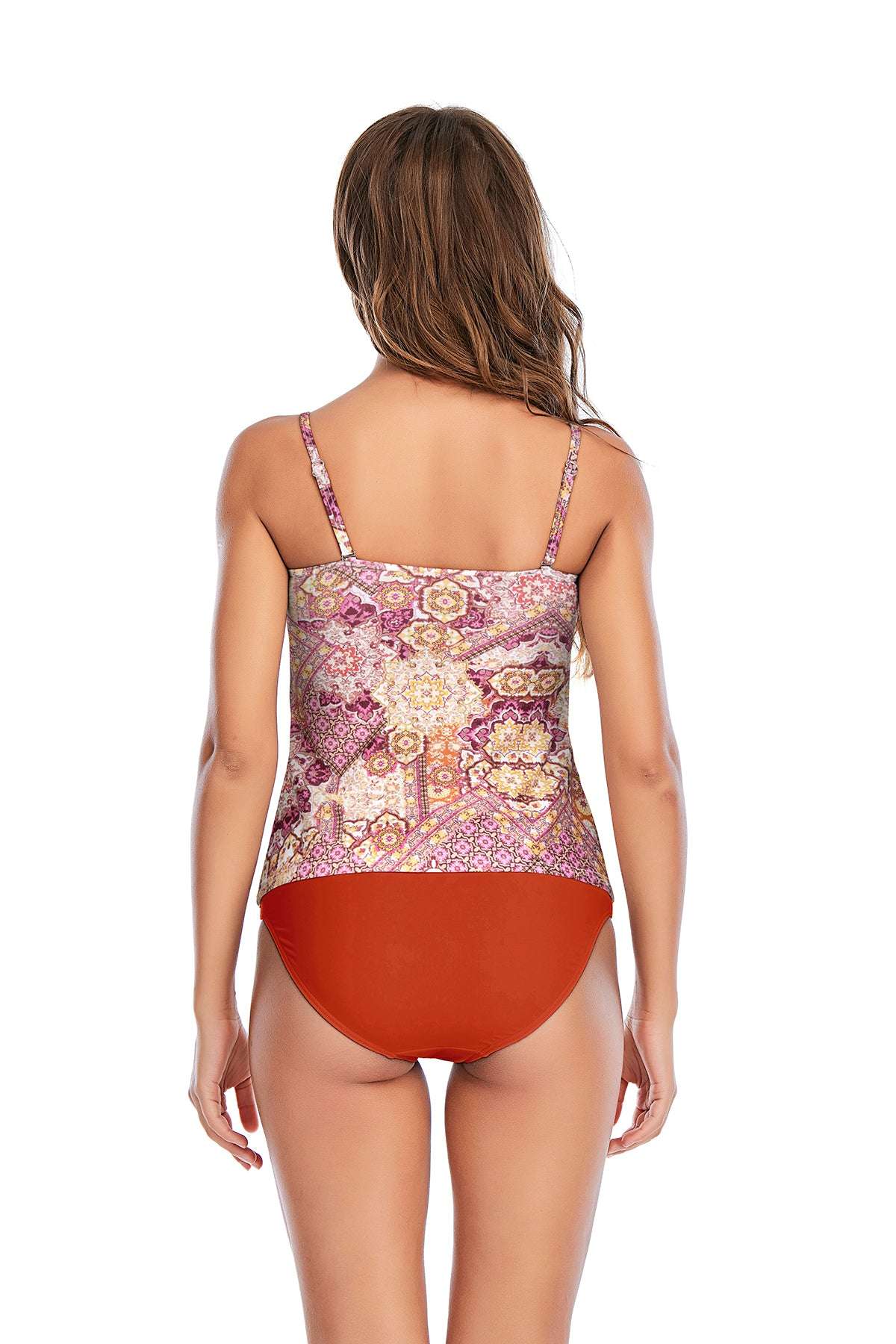 Ethnic Wave Print Tankini set
