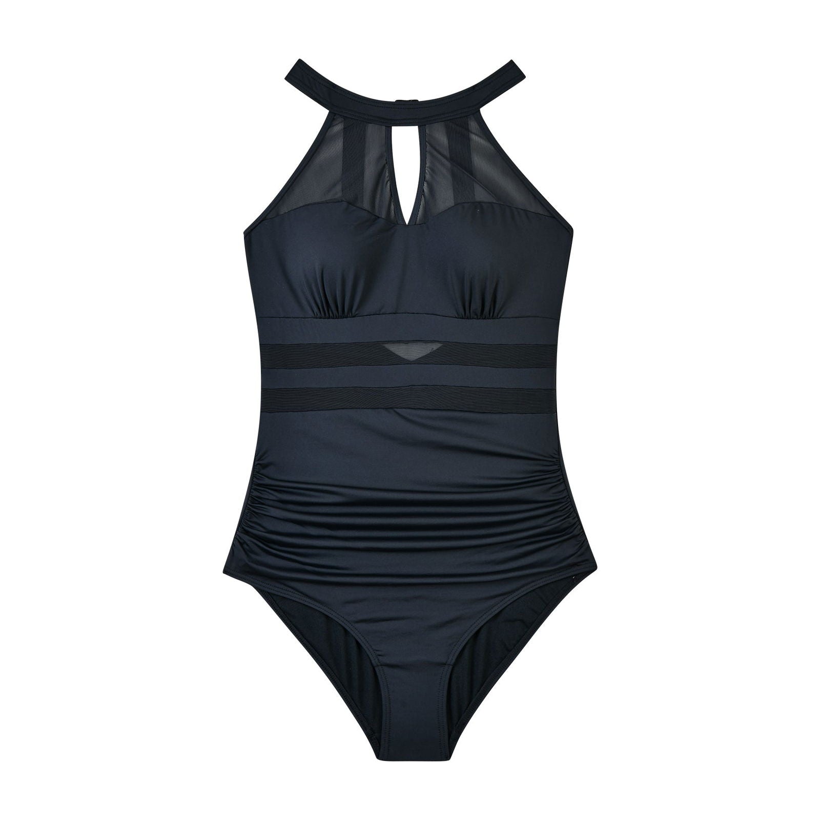 Black Elegance Tummy Control One-Piece